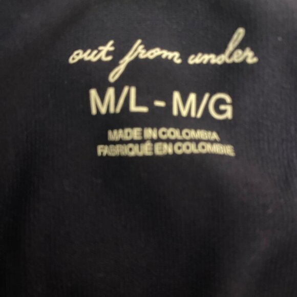 ✨ Out From Under Navy & Brown Trim Mesh Detail Cropped Tank (M/L) - Picture 6 of 6